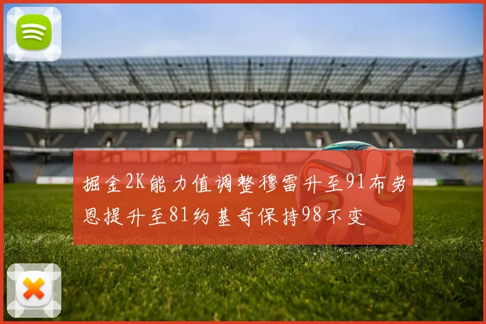 掘金2K能力值调整穆雷升至91布劳恩提升至81约基奇保持98不变